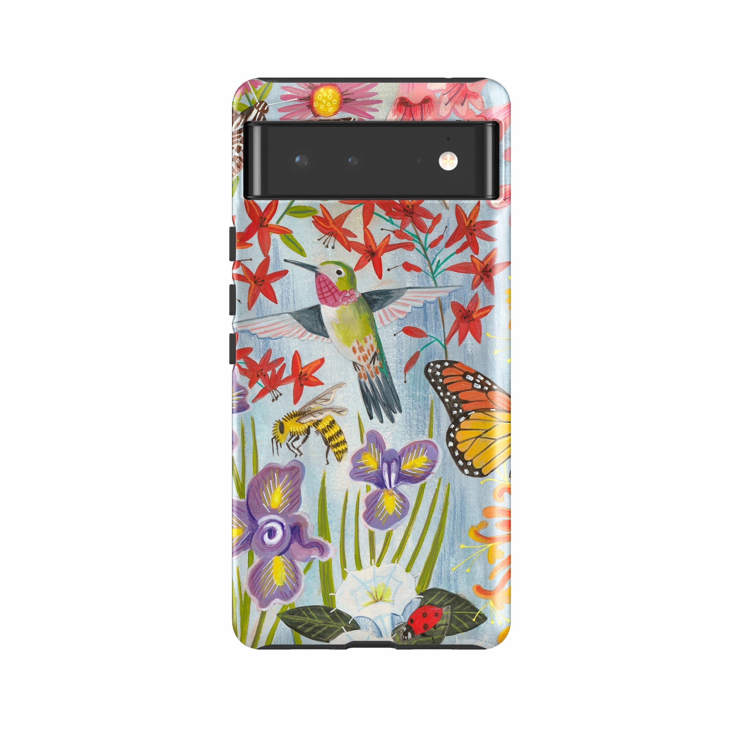 Matte Texture Design Polished Style Google Tough Case -  Pollinator By Caroline Bonne Muller
