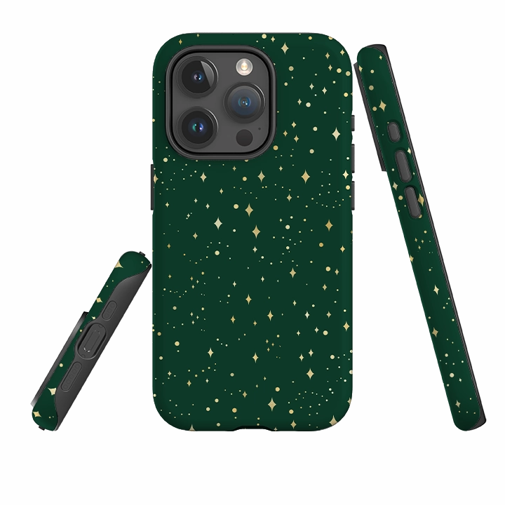 iPhone Tough Case - Forest Green Cosmos Everyday Function