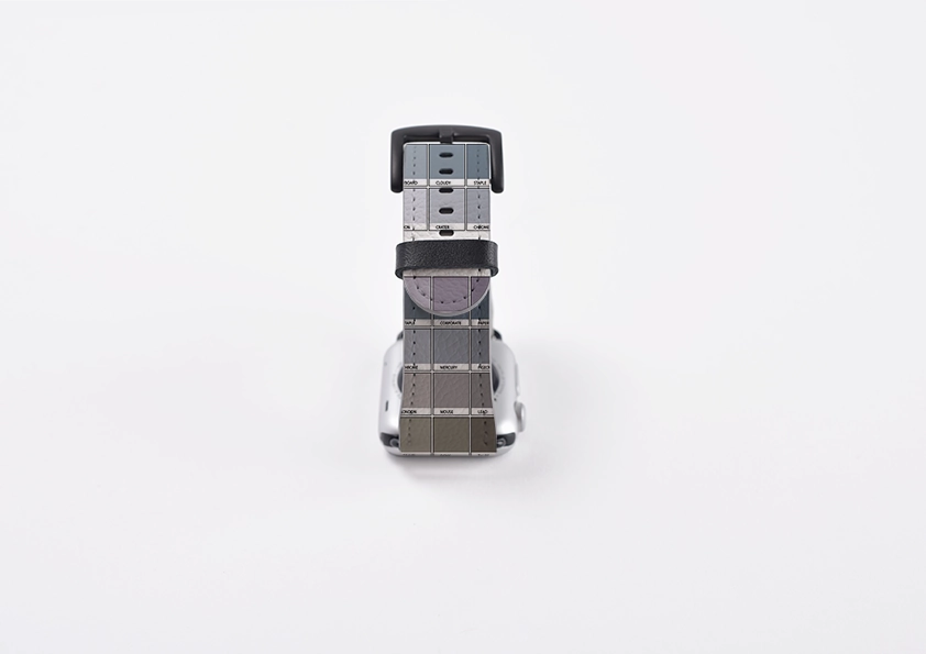 Sleek Accessory Grey Chromology By Kitty Joseph Apple Watch Strap