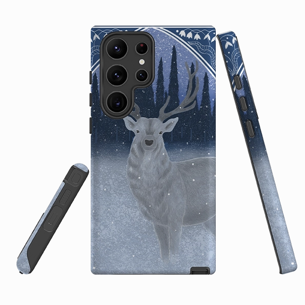 Samsung Tough Case - Winter Stag By Bex Parkin Simple Style Shock Absorbing
