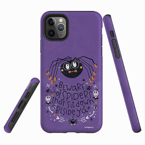 Sleek Build iPhone Tough Case - Spider By Ali Brookes