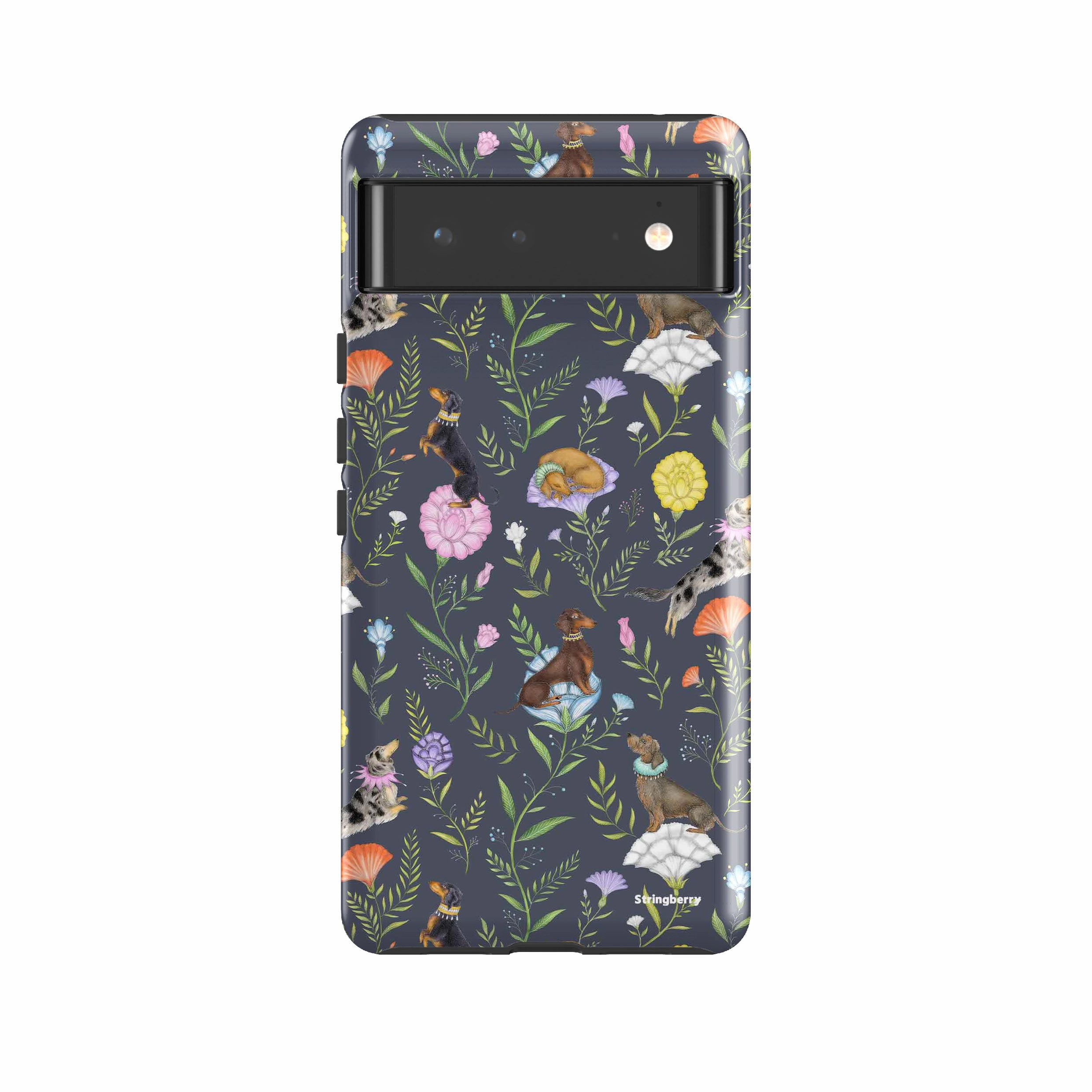 Rugged Outline Google Tough Case -  Google Pixel Case Doxy Day Afternoon Slate By Catherine Rowe
