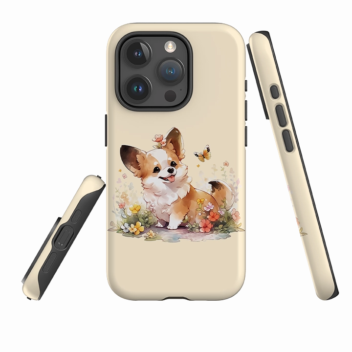 Matte Build Matte Shield Layer iPhone Case - Cute Dog K