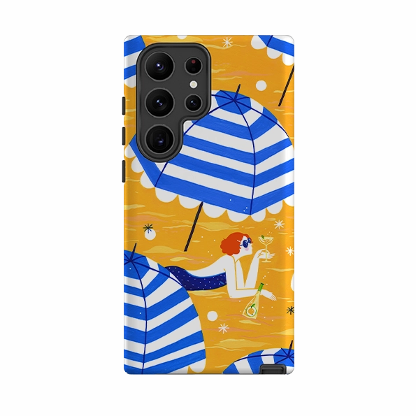 Soft Finish Texture Samsung Tough Case - Capri Spritz By Mandalina Andronic