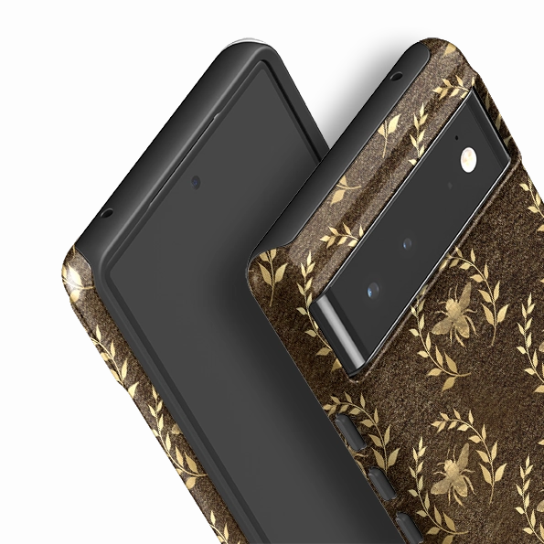 Google Tough Case -  Kraft Bee Brown Stylish Shape Creative Texture