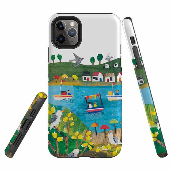 Marble Texture Durable Pattern iPhone Tough Case - Countryscape VI By Tracey English