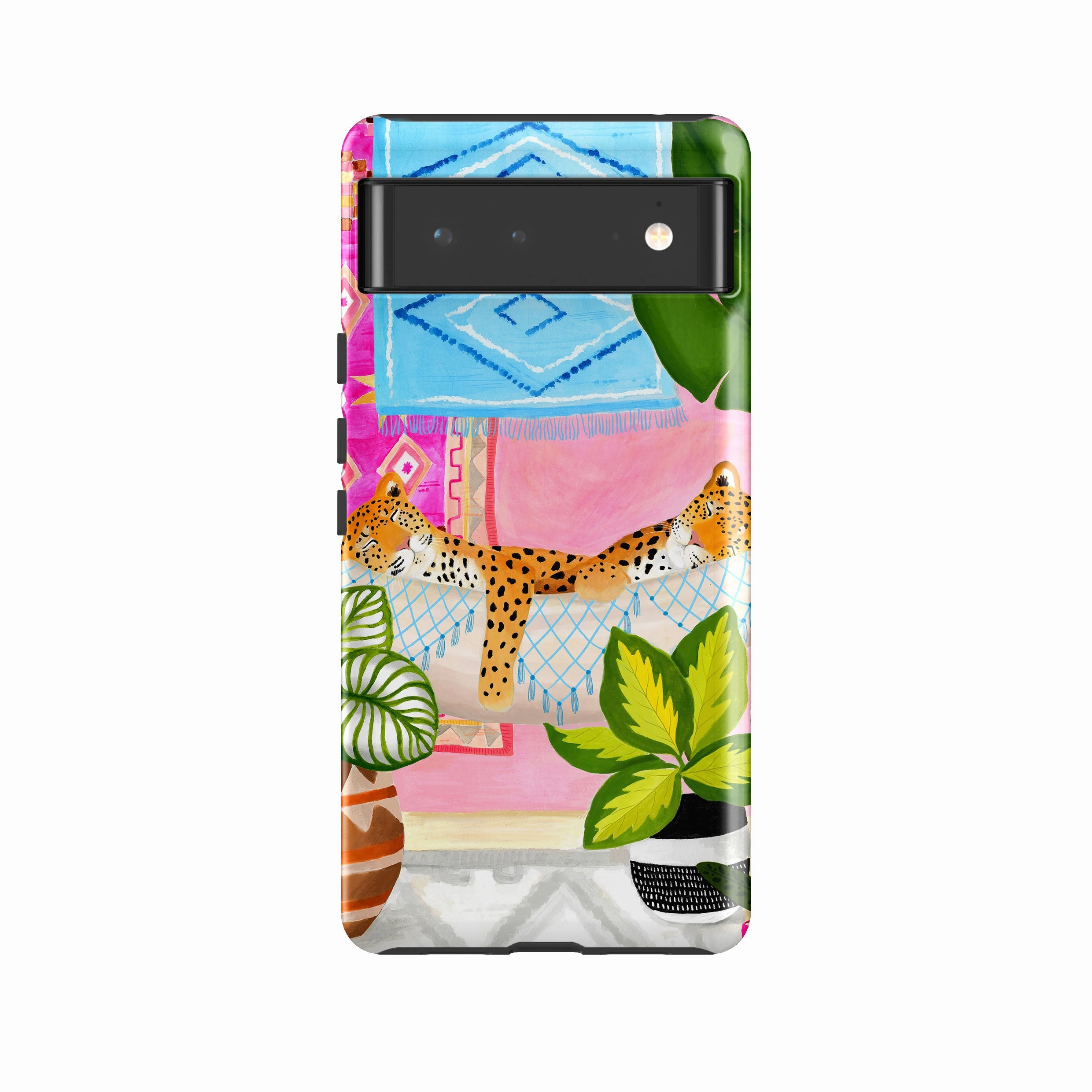 Comfort Shape Comfort Fit Google Tough Case -  Leopards In Hammock By Bex Parkin