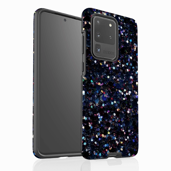 Samsung Tough Case - Night Sky By Kitty Joseph (case does not glitter) Matte Look Finish Matte Coating