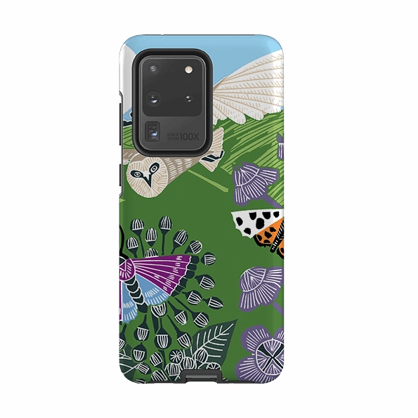 Premium Texture Sleek Appearance Samsung Tough Case - Morning Barn Owl By Kate Heiss