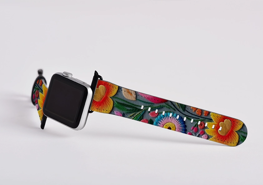 Luxury Texture Spring Petals V Apple Watch Strap