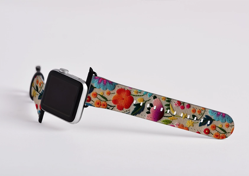 St Bedes II Apple Watch Strap Silicone material Soft Material