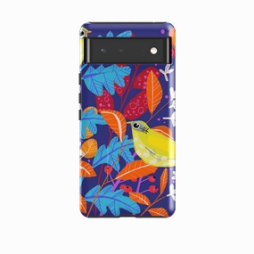 Luxury Look Smooth Grip Google Tough Case -  Yellow Bird By Claire West