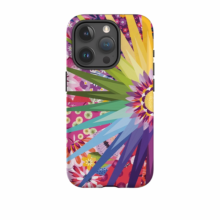 iPhone Case - Floral Sunshine II By Ali Brookes Soft coating Clear Finish