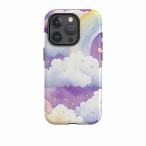 Premium Grip iPhone Case - Rainbow Clouds II