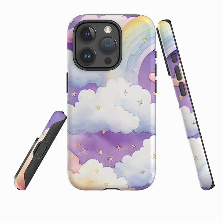 iPhone Case - Rainbow Clouds II Sleek Finish