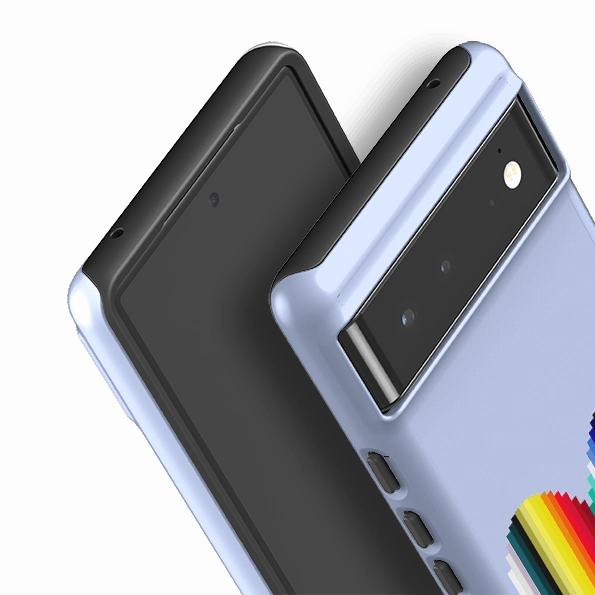 Scratchproof Surface Non slip grip Google Tough Case -  Cool Heart By Kitty Joseph