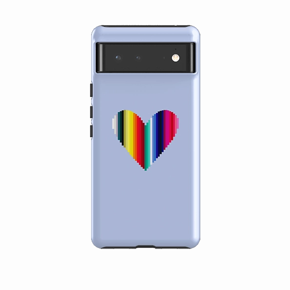Google Tough Case -  Cool Heart By Kitty Joseph Hybrid Build Texture anti fingerprint