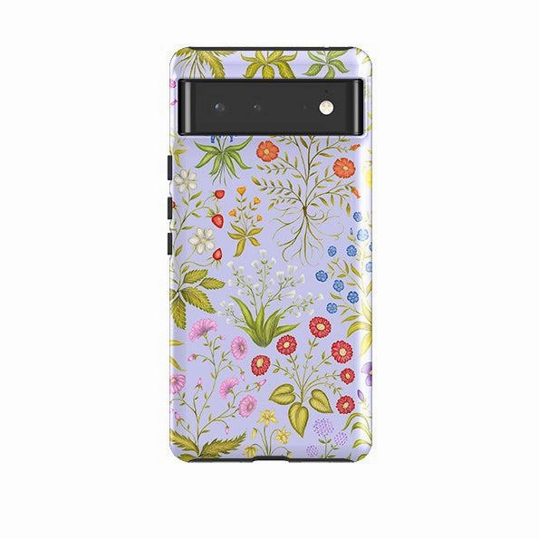 Simple Look Google Tough Case -  Fleurs Blue By Catherine Rowe