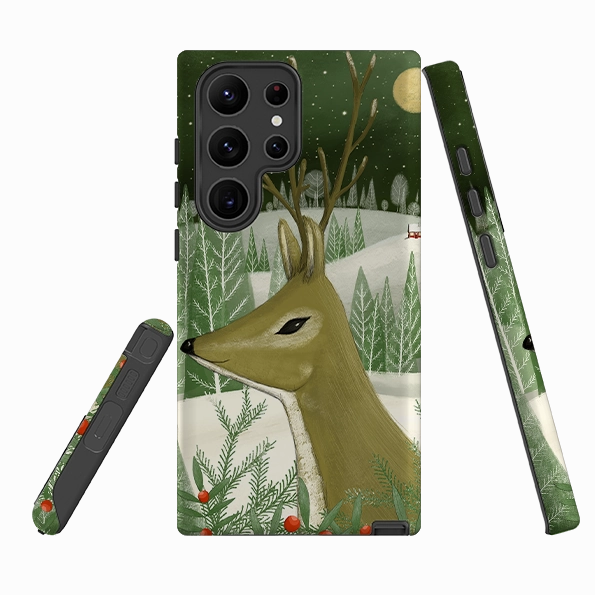 Samsung Tough Case - Reindeer By Maja Lindberg Printed Artwork