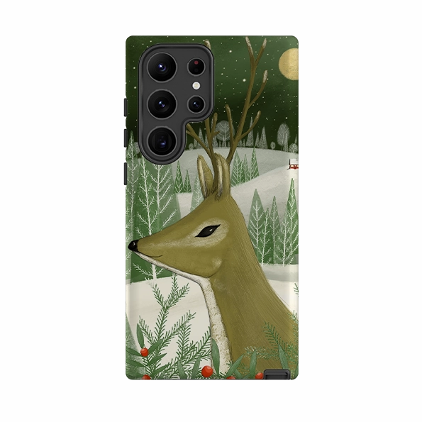 Trendy Texture Finish Samsung Tough Case - Reindeer By Maja Lindberg