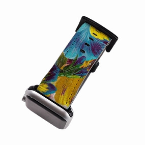 Blue Garden Apple Watch Strap Easy cleaning Durable Build