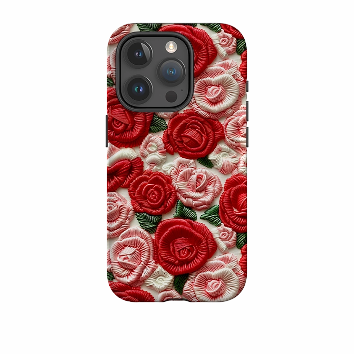 premium design Durable Grip iPhone Case - Light Roses III
