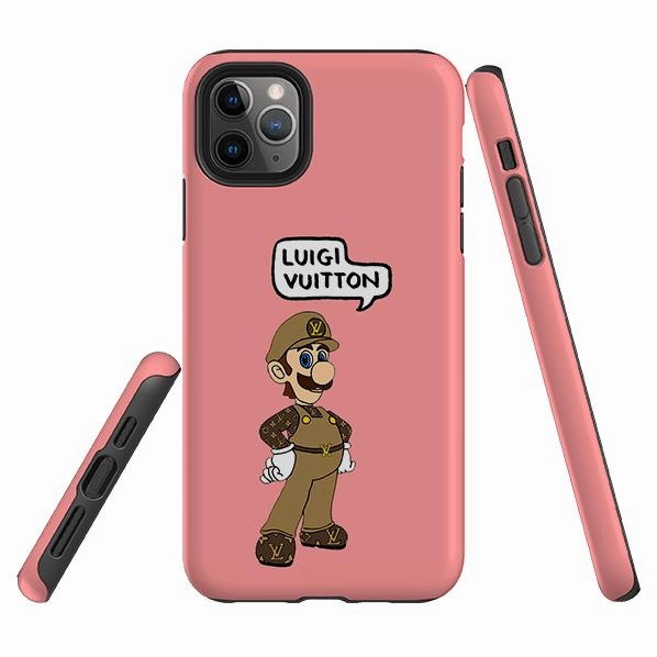 Modern Aesthetic iPhone Tough Case - Luigi Vuitton Peachygrape By Angelica Hicks