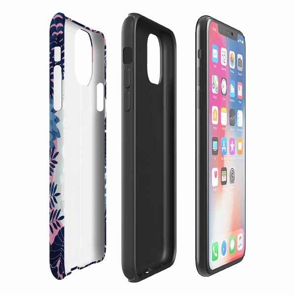 iPhone Tough Case - Swimming Tiger By Bex Parkin Elegant Shield