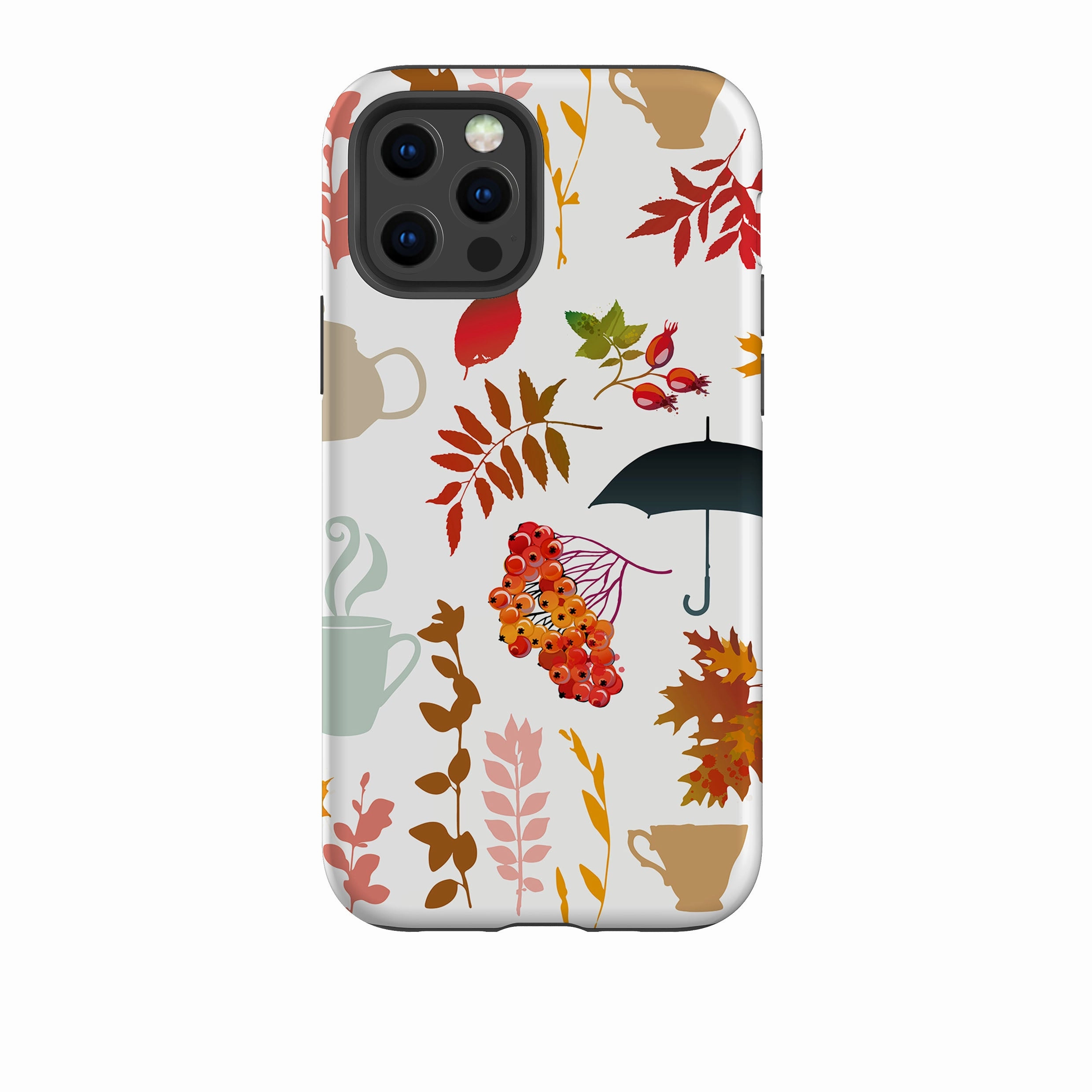 iPhone Tough Case - Autumn Pattern Protective Gear Lightweight Build