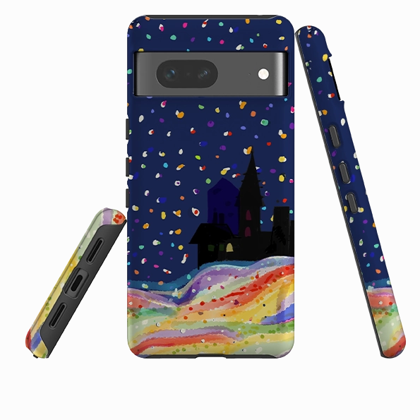 Google Tough Case - Rainbow Snow By Sarah Campbell Edge Reinforced Ultra Slim