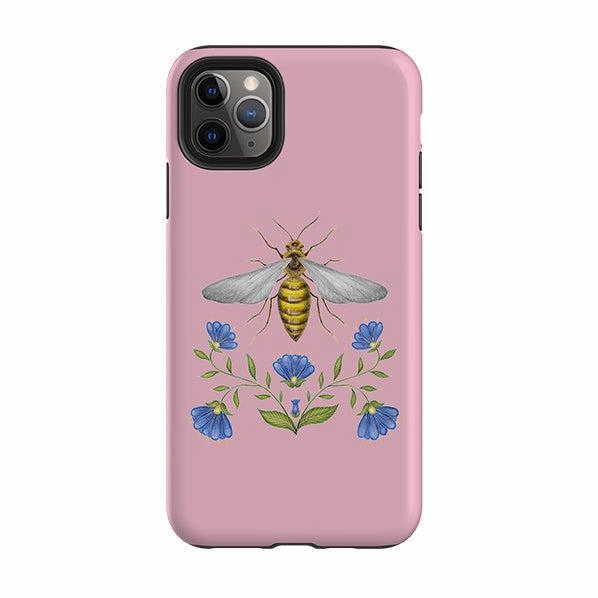 iPhone Tough Case - Wings Of Freedom Pink By Catherine Rowe Modern Build Texture