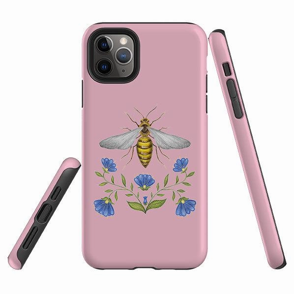 iPhone Tough Case - Wings Of Freedom Pink By Catherine Rowe Soft coating Elegant Detail