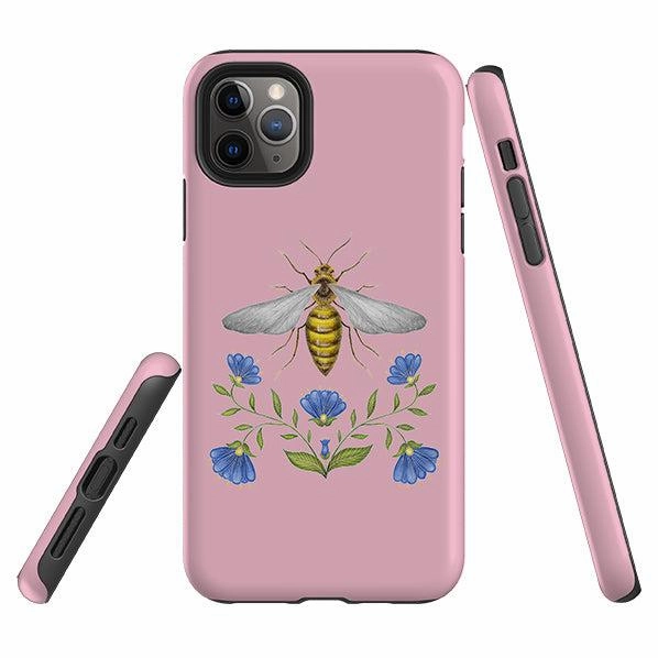 Fashion Statement Light Build iPhone Tough Case - Wings Of Freedom Pink By Catherine Rowe