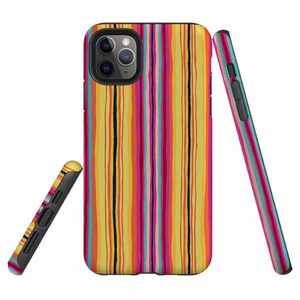 iPhone Tough Case - Atelier Stripe By Sarah Campbell Unisex Design Protective Surface