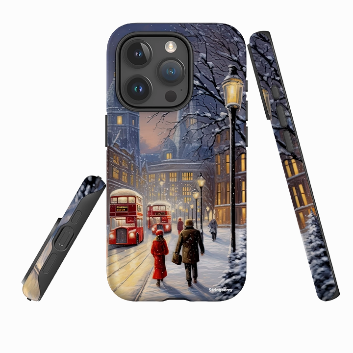 Ergonomic grip iPhone Tough Case - Winter On The Strand