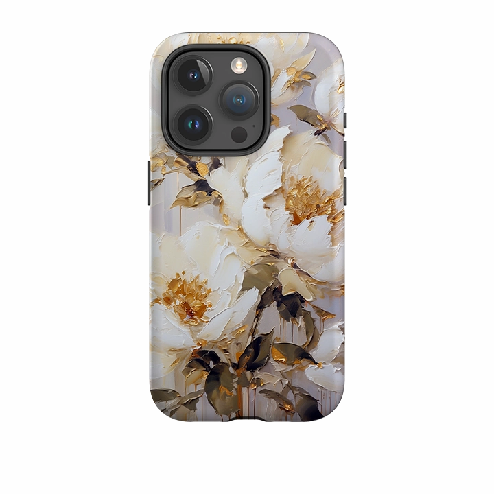 iPhone Tough Case - Linden Floral IV Premium Quality Matte Texture Layer
