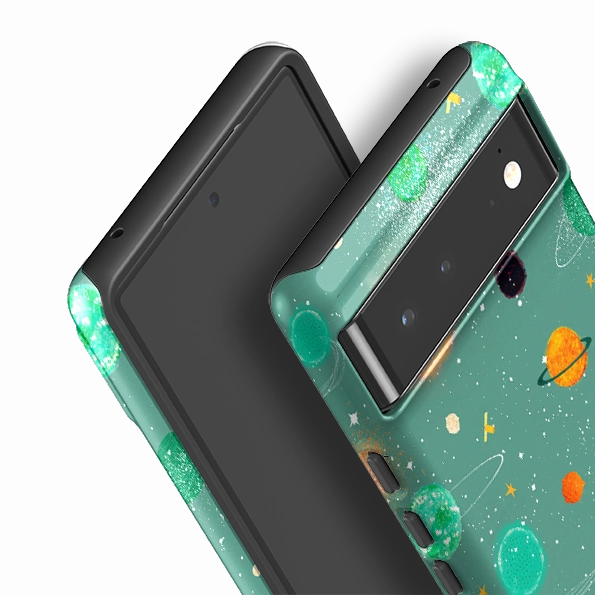 Minimal Shield Texture Durable Build Texture Google Tough Case -  Far Far Away Green By Katherine Quinn