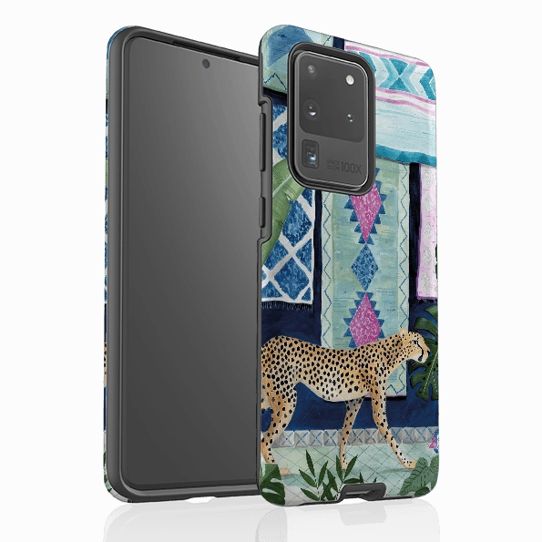 Samsung Tough Case - Morocco Cheetah By Bex Parkin Fashion Texture Stylish grip