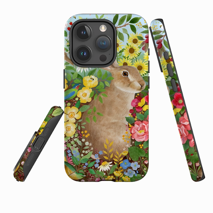 Enhanced grip Soft Feelings iPhone Tough Case - Rabbit Garden By Bex Parkin