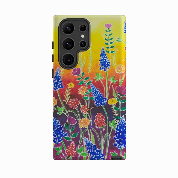 Portable Accessory Premium Grip Samsung Tough Case - Wildflowers Fantasy By Linda Calvert Jacobson