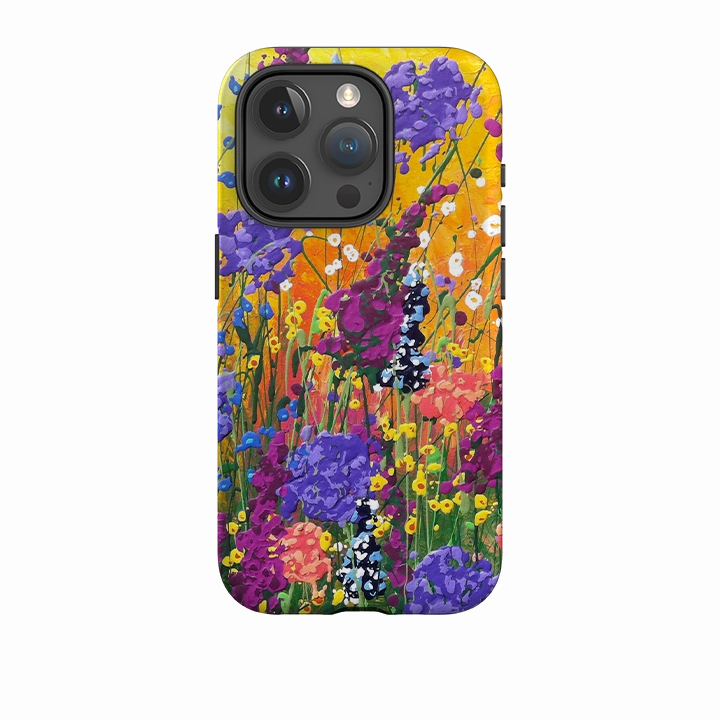 iPhone Tough Case - Morning Glory By Linda Calvert Jacobson Minimal Protection Comfort Padding