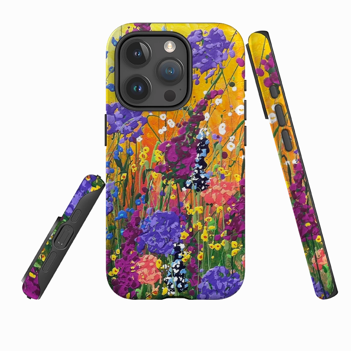 Compact Protection iPhone Tough Case - Morning Glory By Linda Calvert Jacobson