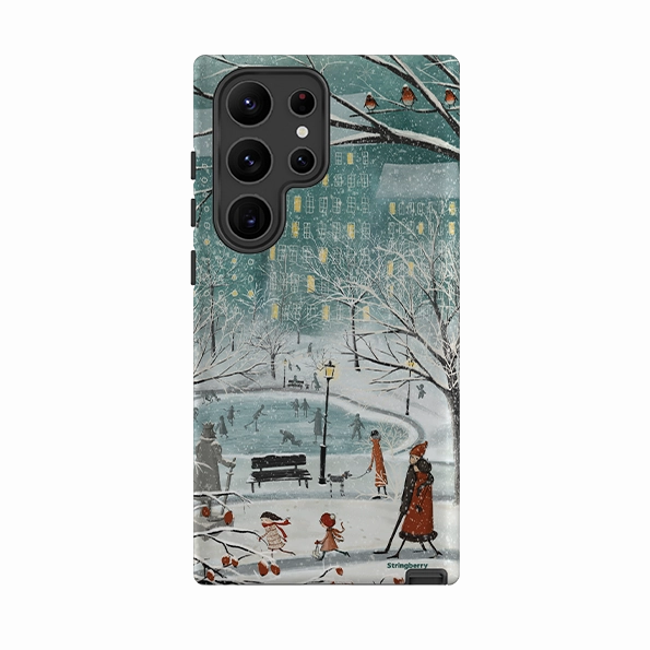 Rugged Edge Texture Shockproof Frame Samsung Tough Case - Walk In The Park By Maja Lindberg
