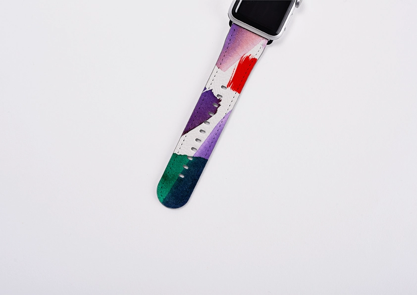 Classic Design Touch Lilac Brushes By Kitty Joseph Apple Watch Strap