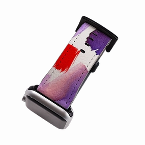 Lilac Brushes By Kitty Joseph Apple Watch Strap Daily Comfort Simple Finish