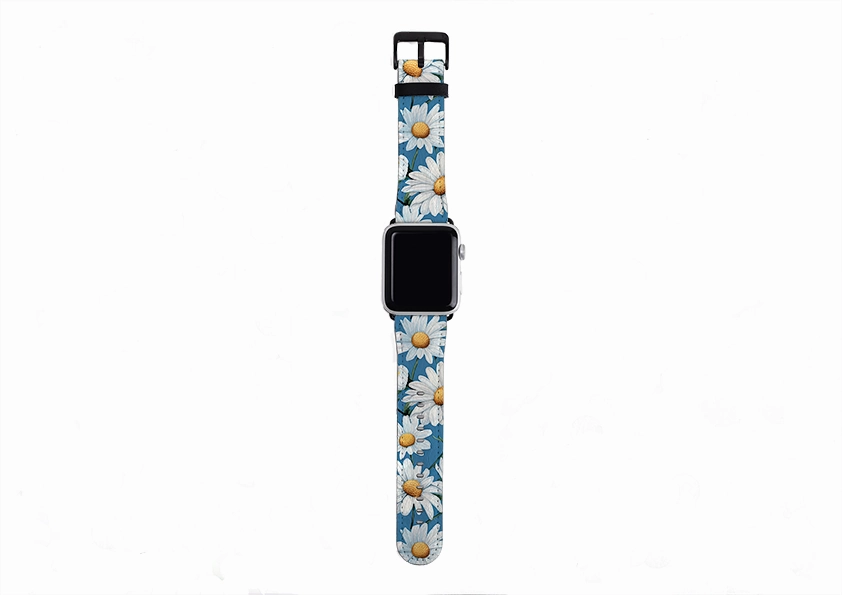 All Season Use Elegant Functional Fit Summer Daisies Apple Watch Strap