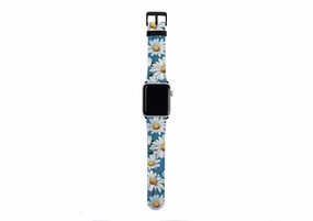 All Season Use Elegant Functional Fit Summer Daisies Apple Watch Strap