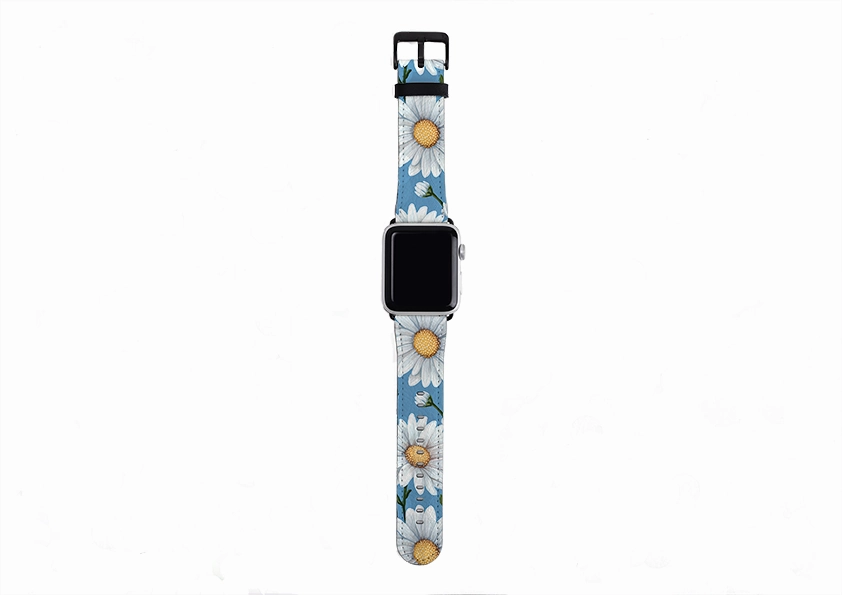 Summer Daisies III Apple Watch Strap Color Variety Rugged Strength