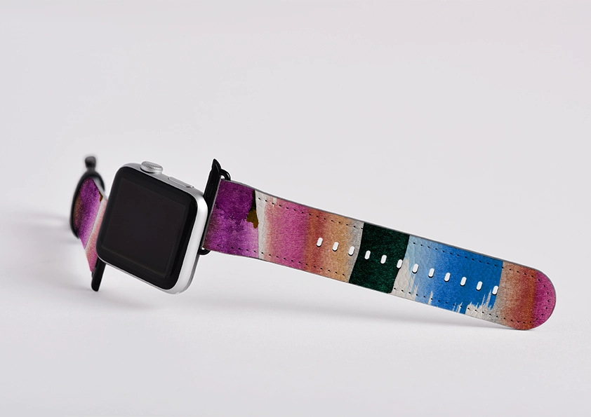 Cycling gear Sunset Painting By Kitty Joseph Apple Watch Strap