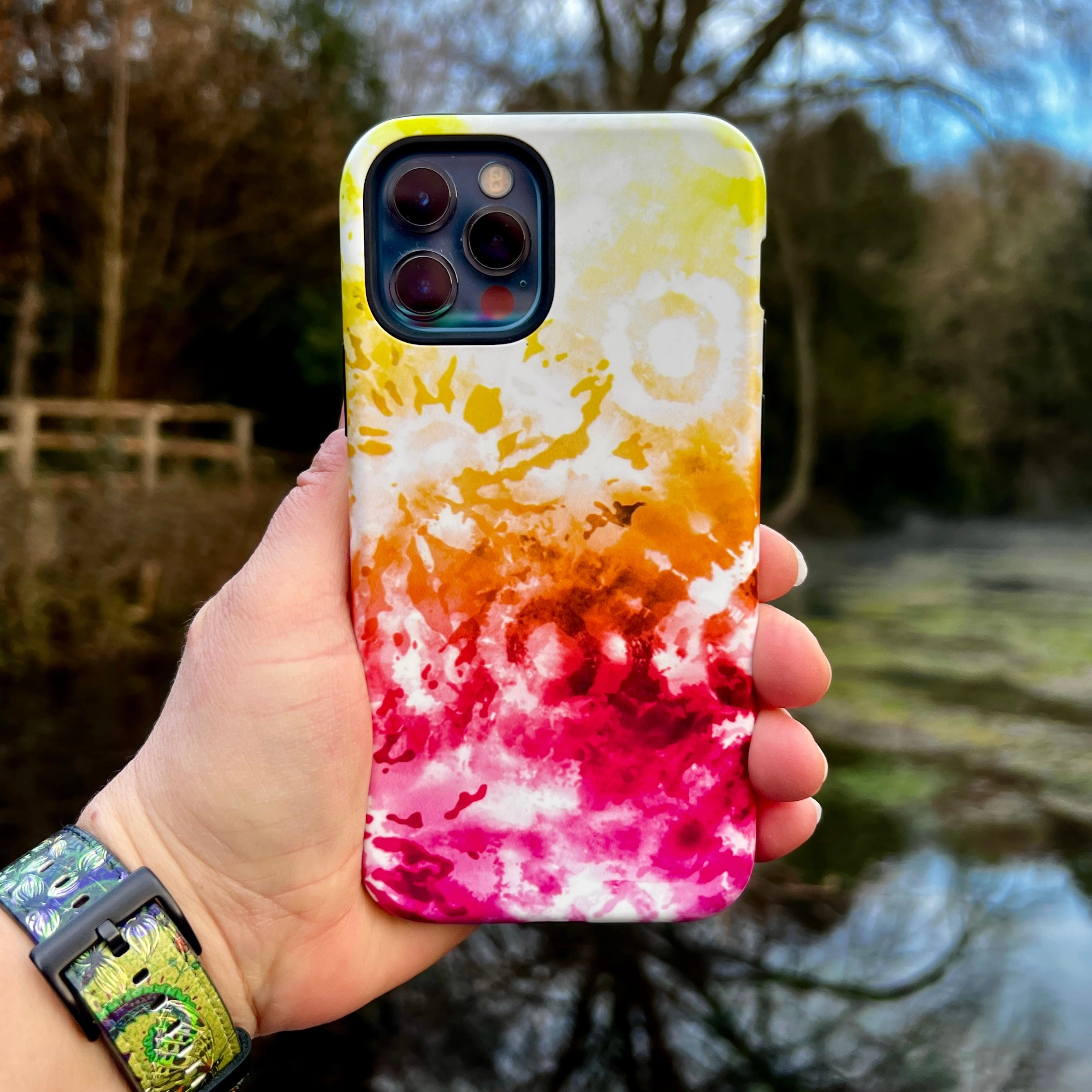 Refined Shield Premium Edge Design iPhone Tough Case - Hopscotch